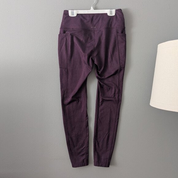 Burgundy mix leggings w/pockets - Picture 1 of 5